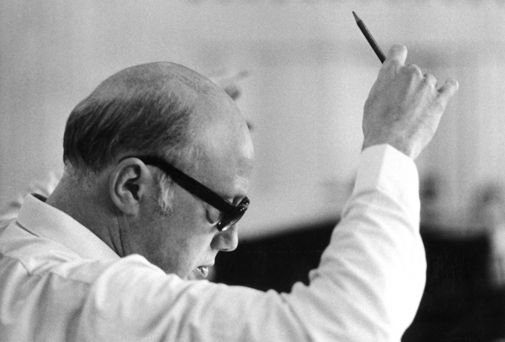 Eric Ericson. Foto: SVT BILD (hämtad från: https://www.berwaldhallen.se/eric-ericson-award/)